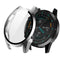 For Huawei Watch GT2 46mm 2 in 1 Tempered Glass Screen Protector + Fully Plating PC Case(Silver)