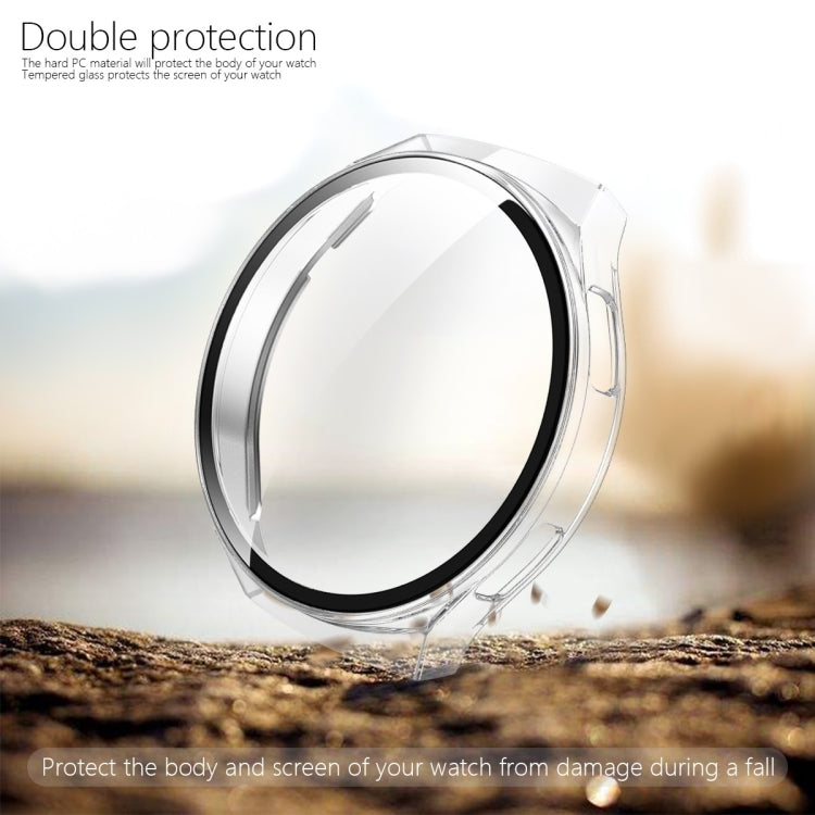 For Huawei Watch GT2e 2 in 1 Tempered Glass Screen Protector + Fully Plating PC Case(Transparent)