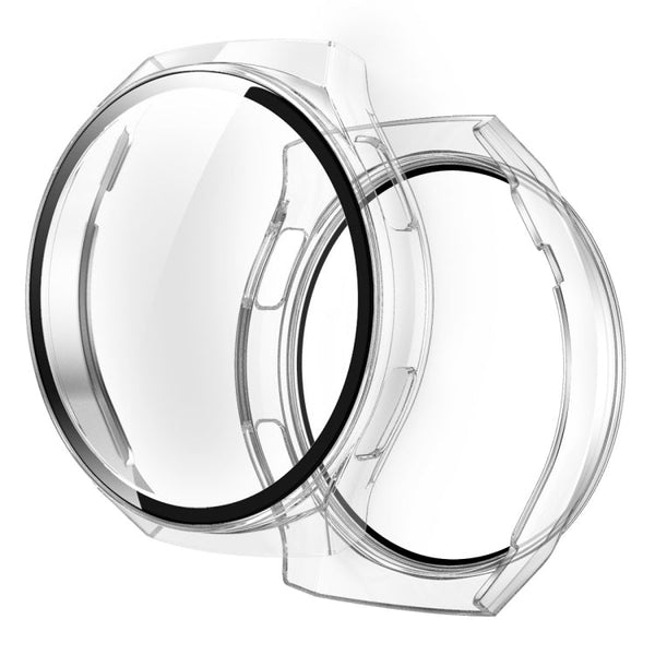 For Huawei Watch GT2e 2 in 1 Tempered Glass Screen Protector + Fully Plating PC Case(Transparent)