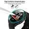 For Huawei Watch GT2e 2 in 1 Tempered Glass Screen Protector + Fully Plating PC Case(Black)