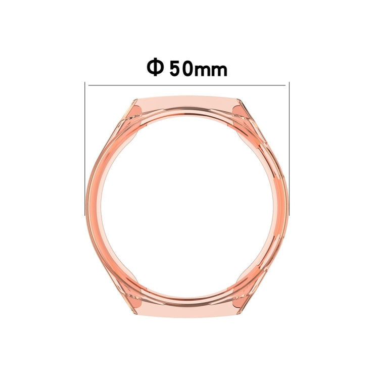For Huawei Watch GT2e 2 in 1 Tempered Glass Screen Protector + Fully Plating PC Case(Rose Gold)