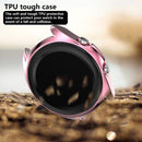 For Samsung Galaxy Watch 3 41mm Electroplating Hollow Half-pack TPU Protective Case(Fink)