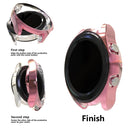 For Samsung Galaxy Watch 3 41mm Electroplating Hollow Half-pack TPU Protective Case(Fink)