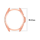 For Samsung Galaxy Watch 3 41mm Electroplating Hollow Half-pack TPU Protective Case(Fink)