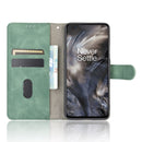 For OnePlus Nord Solid Color Skin Feel Magnetic Buckle Horizontal Flip Calf Texture PU Leather Case with Holder & Card Slots & Wallet(Green)