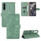 For OnePlus Nord Solid Color Skin Feel Magnetic Buckle Horizontal Flip Calf Texture PU Leather Case with Holder & Card Slots & Wallet(Green)