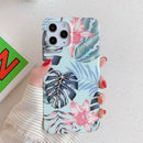 For iPhone 12 / 12 Pro Laser Pattern Soft TPU Protective Case(Red Flower)