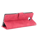 For Sony Xperia 10 Plus Solid Color Skin Feel Magnetic Buckle Horizontal Flip Calf Texture PU Leather Case with Holder & Card Slots & Wallet(Rose Red)