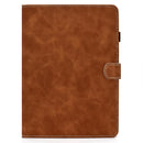 For iPad Air 2022 / 2020 10.9 Cowhide Texture Horizontal Flip Leather Case with Holder & Card Slots & Sleep / Wake-up Function(Brown)