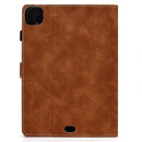 For iPad Air 2022 / 2020 10.9 Cowhide Texture Horizontal Flip Leather Case with Holder & Card Slots & Sleep / Wake-up Function(Brown)