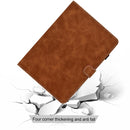 For iPad Air 2022 / 2020 10.9 Cowhide Texture Horizontal Flip Leather Case with Holder & Card Slots & Sleep / Wake-up Function(Brown)
