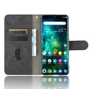 For TCL 10 Pro Solid Color Skin Feel Magnetic Buckle Horizontal Flip Calf Texture PU Leather Case with Holder & Card Slots & Wallet(Black)