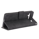 For TCL 10 Pro Solid Color Skin Feel Magnetic Buckle Horizontal Flip Calf Texture PU Leather Case with Holder & Card Slots & Wallet(Black)