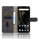 For UMIDIGI Power 3 Solid Color Skin Feel Magnetic Buckle Horizontal Flip Calf Texture PU Leather Case with Holder & Card Slots & Wallet(Black)