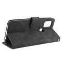 For UMIDIGI Power 3 Solid Color Skin Feel Magnetic Buckle Horizontal Flip Calf Texture PU Leather Case with Holder & Card Slots & Wallet(Black)