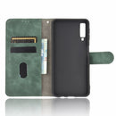 For Samsung Galaxy A7 (2018) Solid Color Skin Feel Magnetic Buckle Horizontal Flip Calf Texture PU Leather Case with Holder & Card Slots & Wallet(Green)