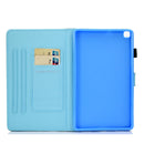 For Samsung Galaxy Tab A7 10.4 2020 T500 Horizontal TPU Painted Flat Leather Case Anti-skid Strip with Pen Cover & Card Slot & Holder(Headphone Monkey)