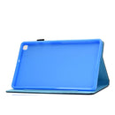 For Samsung Galaxy Tab A7 10.4 2020 T500 Horizontal TPU Painted Flat Leather Case Anti-skid Strip with Pen Cover & Card Slot & Holder(Headphone Monkey)
