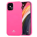 For iPhone 12 Pro Max GOOSPERY JELLY TPU Shockproof and Scratch Protective Case(Hot Pink)