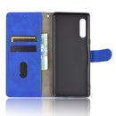 For LG Velvet Solid Color Skin Feel Magnetic Buckle Horizontal Flip Calf Texture PU Leather Case with Holder & Card Slots & Wallet(Blue)
