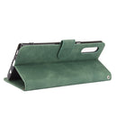 For LG Velvet Solid Color Skin Feel Magnetic Buckle Horizontal Flip Calf Texture PU Leather Case with Holder & Card Slots & Wallet(Green)