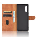 For LG Velvet Solid Color Skin Feel Magnetic Buckle Horizontal Flip Calf Texture PU Leather Case with Holder & Card Slots & Wallet(Brown)