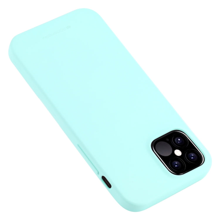 For iPhone 12 Pro Max GOOSPERY SOFT FEELING Liquid TPU Shockproof Soft Case(Mint Green)