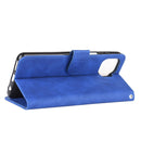 For Motorola Moto G 5G Plus Solid Color Skin Feel Magnetic Buckle Horizontal Flip Calf Texture PU Leather Case with Holder & Card Slots & Wallet(Blue)