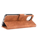 For Motorola Moto G 5G Plus Solid Color Skin Feel Magnetic Buckle Horizontal Flip Calf Texture PU Leather Case with Holder & Card Slots & Wallet(Brown)
