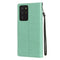 For Samsung Galaxy Note 20 Ultra Cat Bee Embossing Pattern Shockproof Horizontal Flip Leather Case with Holder & Card Slots & Wallet(Green)