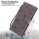 For Samsung Galaxy Note 20 Ultra Cat Bee Embossing Pattern Shockproof Horizontal Flip Leather Case with Holder & Card Slots & Wallet(Green)