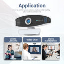 ESCAM WEB19 HD 1080P Megapixels USB2.0 Webcam Camera with MIC for PC