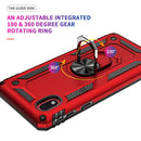 For Samsung Galaxy A01 Core Shockproof TPU + PC Protective Case with 360 Degree Rotating Holder(Silver)
