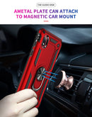 For Samsung Galaxy A01 Core Shockproof TPU + PC Protective Case with 360 Degree Rotating Holder(Silver)