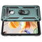 For LG K61 Shockproof TPU + PC Protective Case with 360 Degree Rotating Holder(Green)