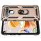 For LG K61 Shockproof TPU + PC Protective Case with 360 Degree Rotating Holder(Gold)