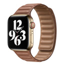 For Apple Watch Series 7 41mm / 6 & SE & 5 & 4 40mm / 3 & 2 & 1 38mm Leather Watch Band(Brown)