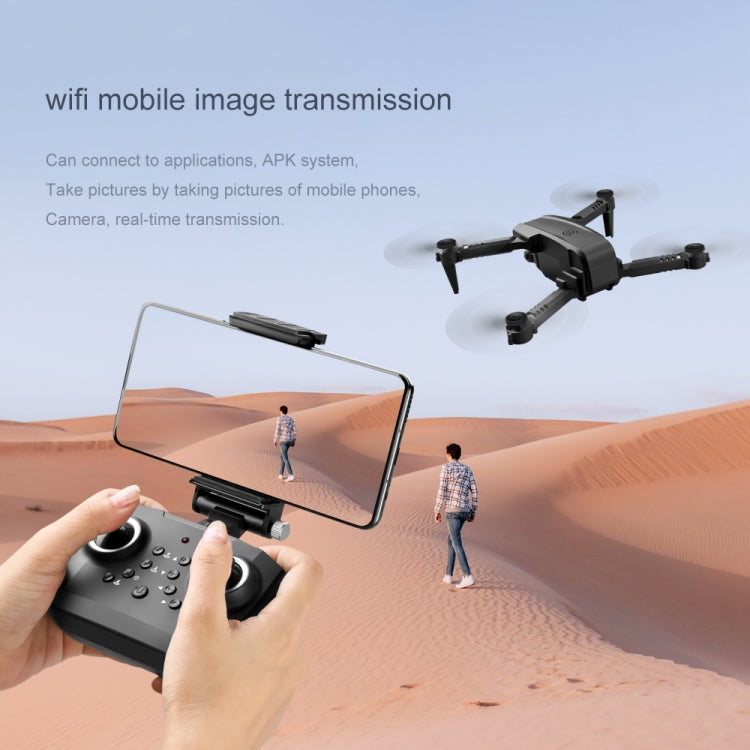 LS-XT6 4K Double Camera Foldable RC Quadcopter Mini Drone Remote Control Aircraft, Storage Bag