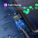 ZFXCT-WYA0G 3A USB to USB-C / Type-C 180 Degree Rotating Elbow Charging Cable, Length:2m(Grey)