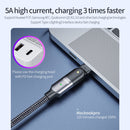 FXCTL-WYA0G 100W 5A USB-C / Type-C to Type-C 180 Degree Rotating Elbow Fast Charging Cable, Length:2m(Grey)