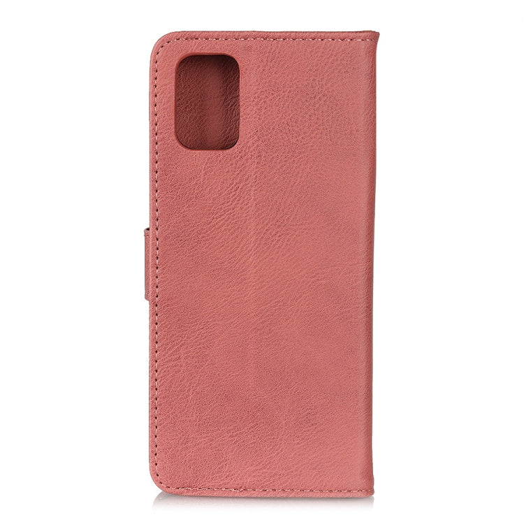 For Samsung Galaxy M51 (Side Fingerprint Version) KHAZNEH Cowhide Texture Horizontal Flip Leather Case with Holder & Card Slots & Wallet(Pink)