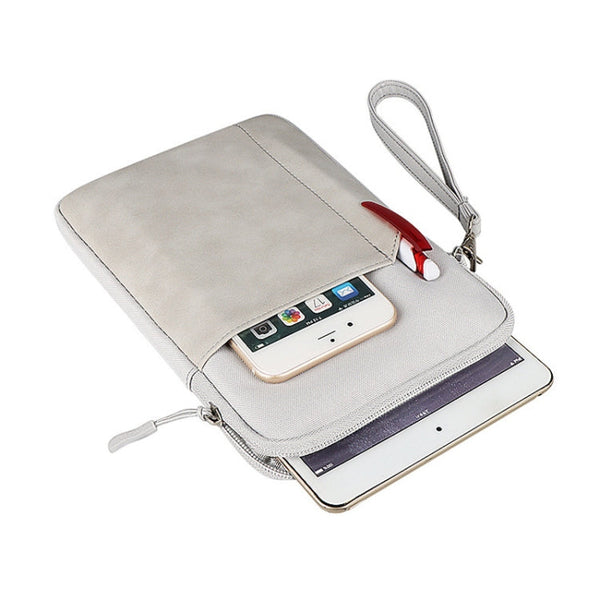 For 10 inch or Below Tablet ND00S Felt Sleeve Protective Case Inner Carrying Bag(Light Grey)