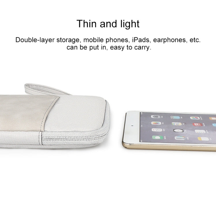 For 10 inch or Below Tablet ND00S Felt Sleeve Protective Case Inner Carrying Bag(Dark Grey)