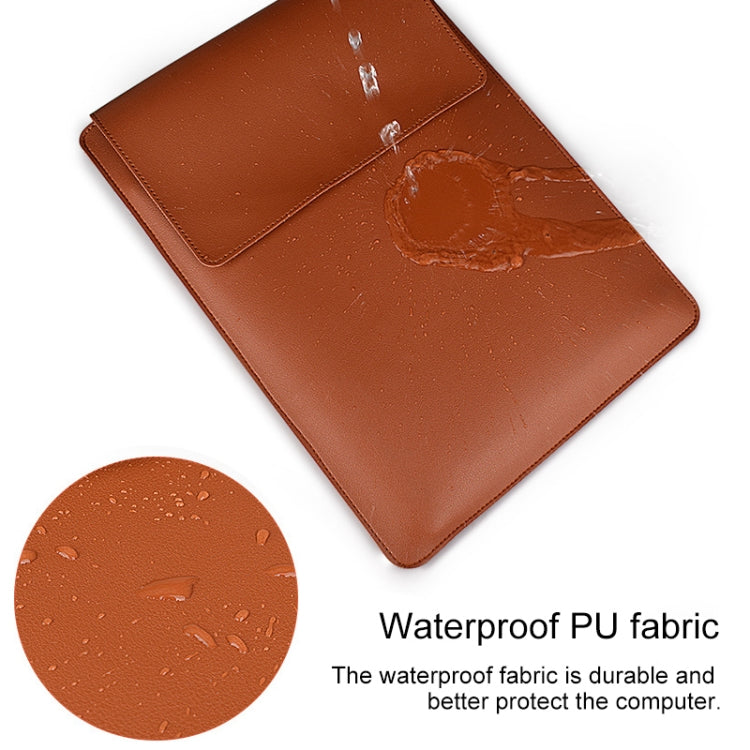 PU05 Sleeve Leather Case Carrying Bag for 13.3 inch Laptop(Black)