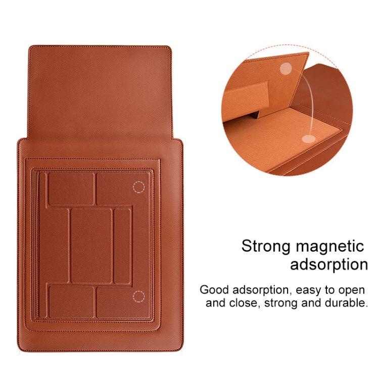 PU05 Sleeve Leather Case Carrying Bag for 13.3 inch Laptop(Green)