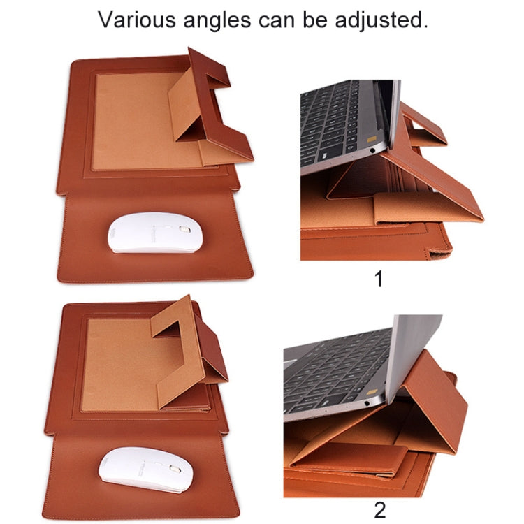 PU05 Sleeve Leather Case Carrying Bag for 13.3 inch Laptop(Green)