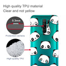 For Xiaomi Redmi 9 Coloured Drawing Pattern Highly Transparent TPU Protective Case(Emoji Bear)