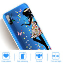 For Xiaomi Redmi 9A Coloured Drawing Pattern Highly Transparent TPU Protective Case(Girl)