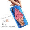 For Xiaomi Redmi 9A Coloured Drawing Pattern Highly Transparent TPU Protective Case(Big Cone)