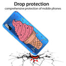 For Xiaomi Redmi 9A Coloured Drawing Pattern Highly Transparent TPU Protective Case(Big Cone)